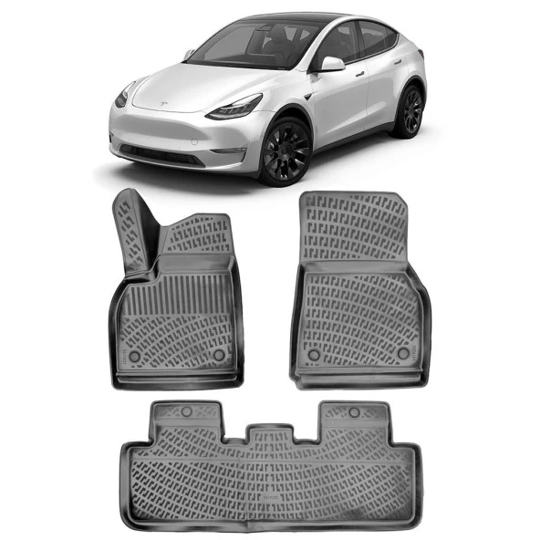 Bod Tesla Model Y 3D Havuzlu Paspas 2020-Sonrası Juniper Uyumlu ürün görseli 1