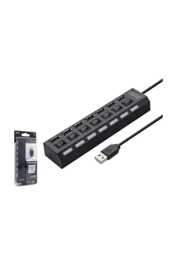 Hd103/100 Usb 2.0 Hub 7 Port ürün görseli 1