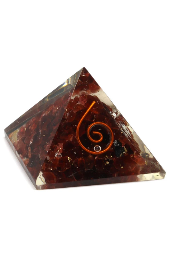 Garnet - Lal Taşından Orgonit Piramit ürün görseli 1