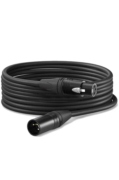 Midex MCB-20X Kaliteli Stereo Mikrofon Kablosu XLR + XLR 20 Metre Siyah Renk ürün görseli 1