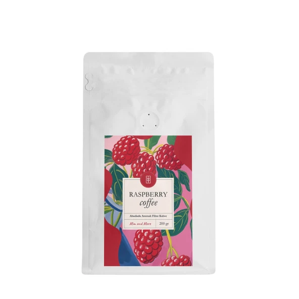 Mim and More Raspberry Coffee Ahududu Aromalı Kahve Filtre Kahve 200 Gr ürün görseli 1