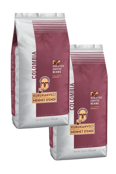 Mehmet Efendi Colombian Çekirdek Kahve 1000gr x 2 Adet ürün görseli 1