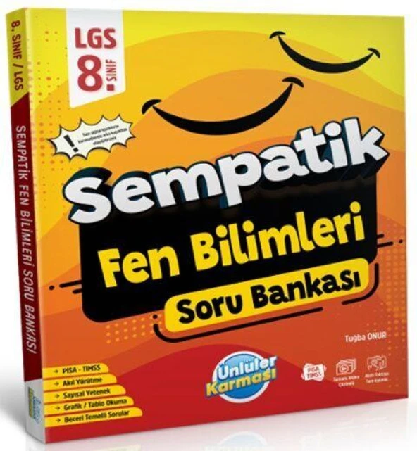 8. Sınıf LGS Fen Bilimleri Sempatik Soru Bankası Ünlüler Karması ürün görseli 1