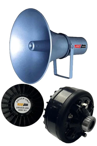 Lastvoice Driver-200H Hornlu Cami Ünit Ezan Minare Hoparlörü 200 Watt 16 Ohm ürün görseli 1