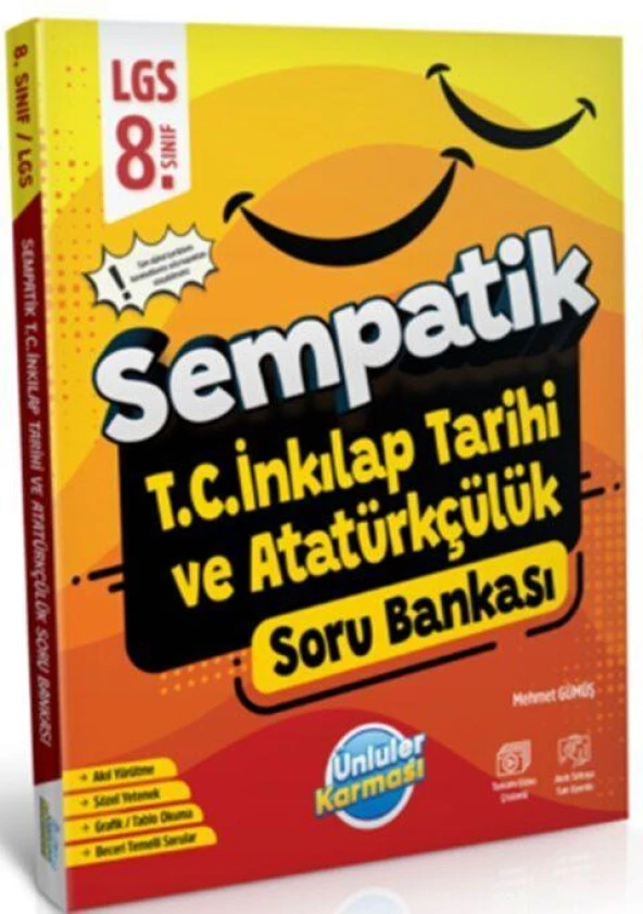 8. Sınıf LGS T.C. İnkilap Tarihi ve Atatürkçülük Sempatik Soru Bankası Ünlüler Karması ürün görseli 1