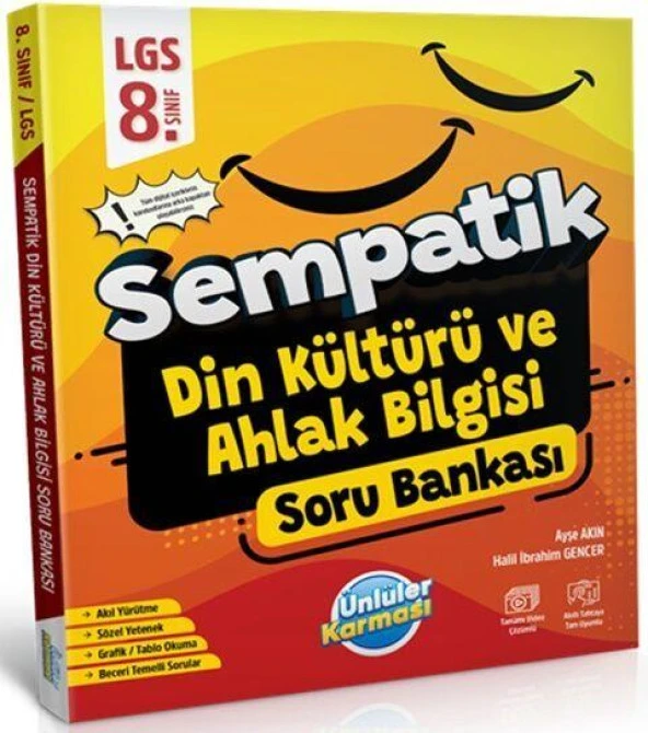 8. Sınıf LGS Din Kültürü ve Ahlak Bilgisi Sempatik Soru Bankası Ünlüler Karması ürün görseli 1