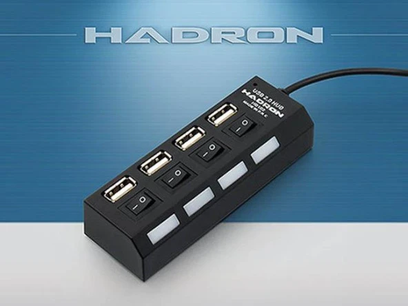 HADRON HD102 USB 2.0 HUB 4 PORT ürün görseli 1