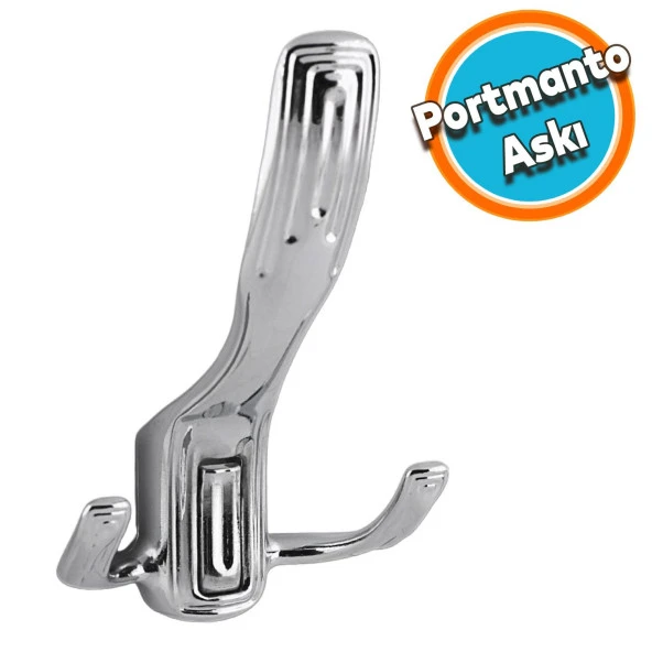 Metal Vestiyer Duvar Dolap Elbise Askısı Krom Mobilya Kapı Askılığı Portmanto Askı  Aparatı Askı ürün görseli 1