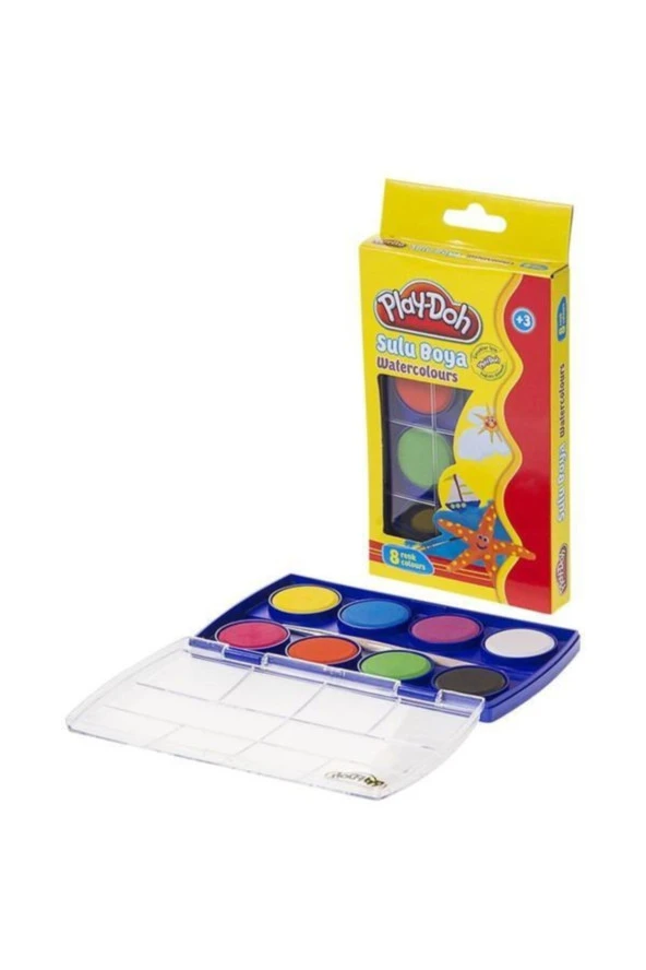 Play Doh Mavi Suluboya 8li ürün görseli 1