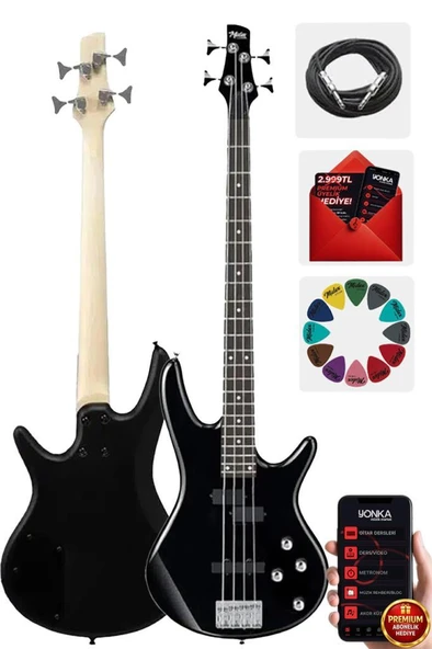 Midex MBG-400BK Üst Segment Profesyonel Bas Gitar 4 Telli ürün görseli 1
