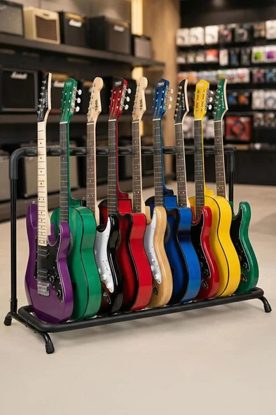 Lastvoice Gtr-09 Çoklu 9'lu (Dokuzlu) Gitar Standı Sehpası ürün görseli 1