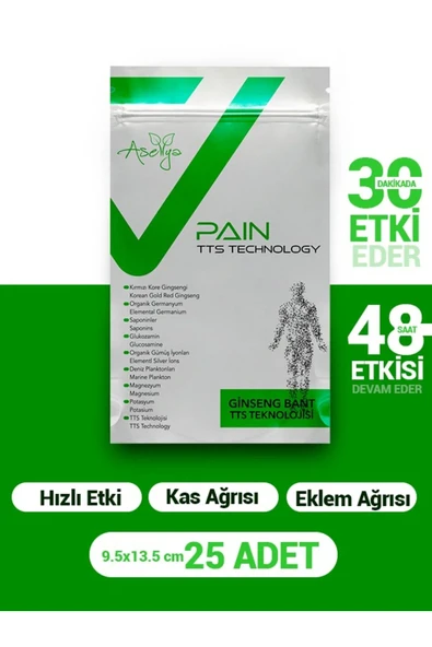 Aselya Korece Yazılı  Ağrı Bandı 25 Adet ürün görseli 1