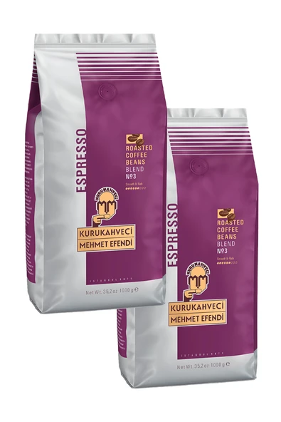 Mehmet Efendi Roastedblend No 3 Çekirdek Kahve 1 kg x 2 Adet ürün görseli 1