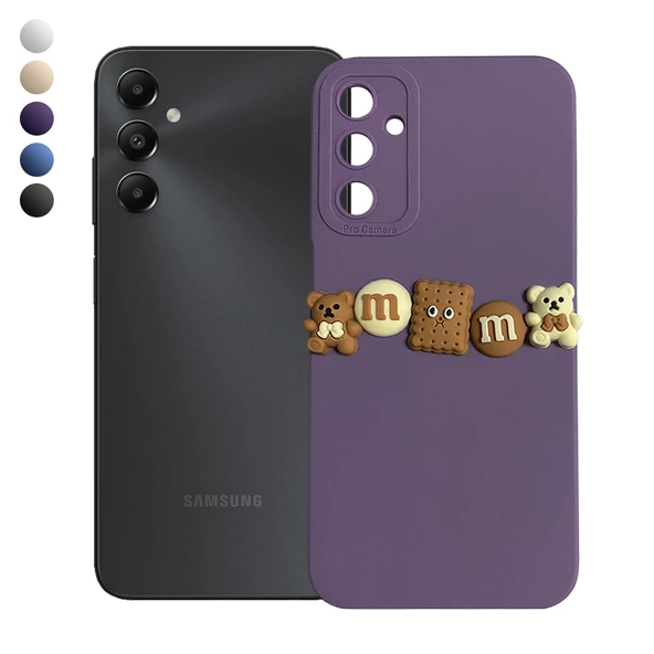 Samsung Galaxy A05s Kılıf 3D M Bear Kamera Korumalı Silikon Kapak ürün görseli 1