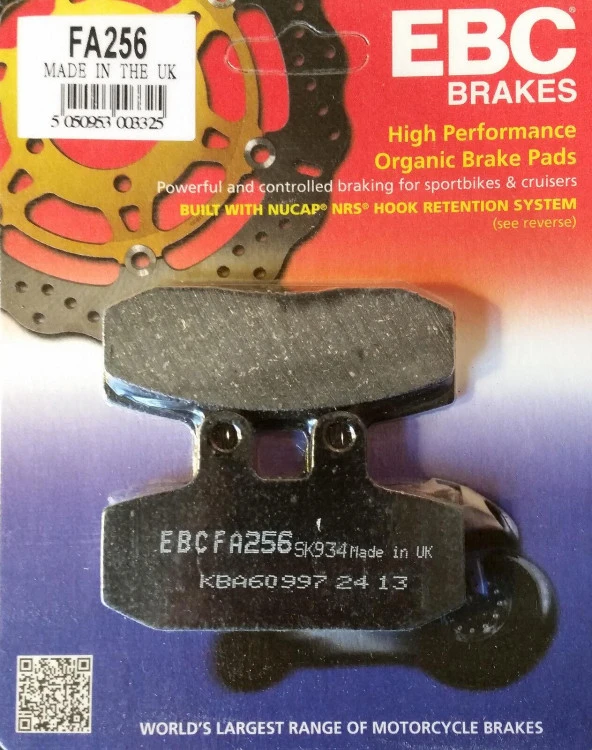 Ebc Fa256 2012-2021 Moto Guzzi Stone 750 Uyumlu Arka Fren Balatası ürün görseli 1