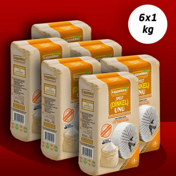Kappadokia, Atalık Kızılbuğday (Dinkel) Unu - 6x1 Kg ürün görseli 1