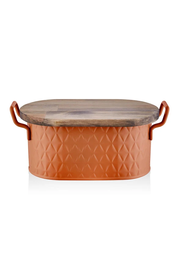 The Mia Prizma Ekmek Saklama Kabı Terracota 40x22x18 cm ürün görseli 1