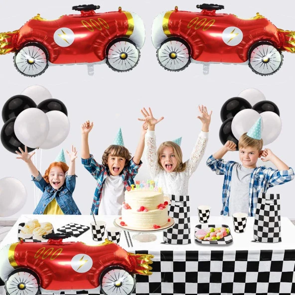 Model Araba Car Folyo Balon 93x55 cm - Resim 4