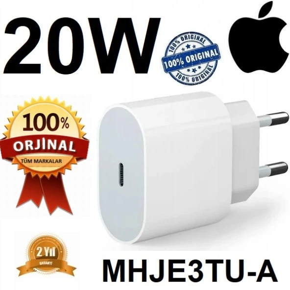 Orjinal AppleWatch (1.Nesil) 20W Hızlı Şarj Kafası USB-C MHJE3TU-A KABLOSUZ APLEE20W01467 ürün görseli 1