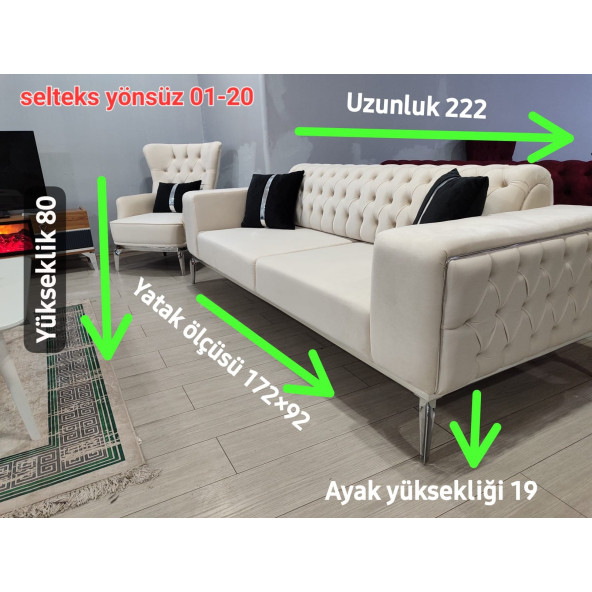 Lidya Koltuk Takımı (3+1) - Resim 3