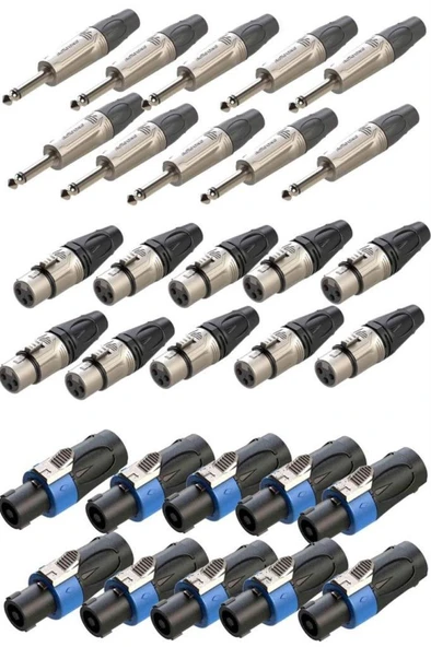 Lastvoice Connection Paket-4 Jak XLR Speakon Konnektör Paketi ürün görseli 1