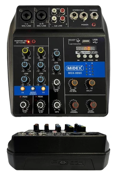 Lastvoice BM800 Mikrofon Phantomlu Mikser + Stand + Shock Mount Set - Resim 3