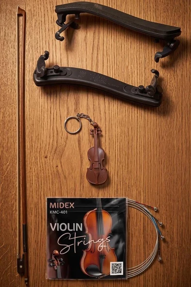 Midex YG-24KYT Çocuk Kemanı Yastığı Yayı ve Teli (1/4 ve 1/2 Uyumlu) ürün görseli 1