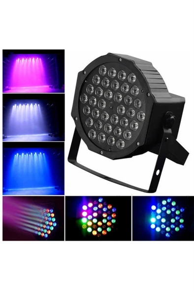 Quenlite Par-136X Led Par Sahne Işık Sistemi 1x36 Watt RGB DMX512 ürün görseli 1