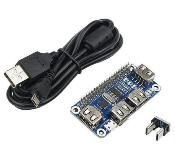 4 Port USB HUB HAT (Raspberry Pi için) ürün görseli 1