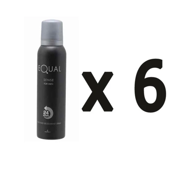 6 Adet Equal Sense Deodorant 150 Ml Erkek ürün görseli 1