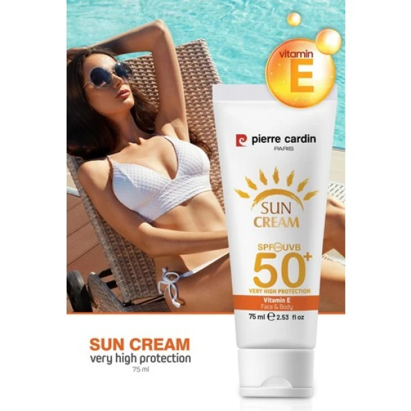 48153 - Pierre Cardin Koruyucu Güneş Kremi 50+ SPF Çok Yüksek Koruma - 75 ML ürün görseli 1