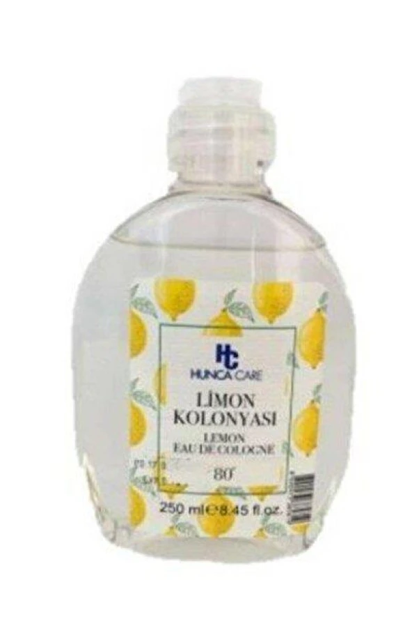 Hunca Kolonya Limon 250 Ml Pvc Şişe 80 Derece ürün görseli 1