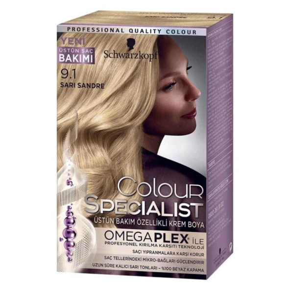 Schwarzkopf Colour Specialist Saç Boyası 9.1 Küllü Sarı ürün görseli 1