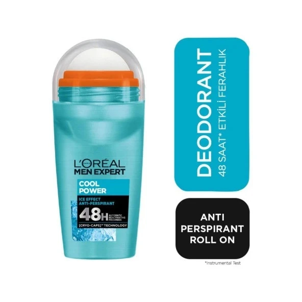 Loreal Paris Men Roll on Expert Cool Power 50 ml ürün görseli 1