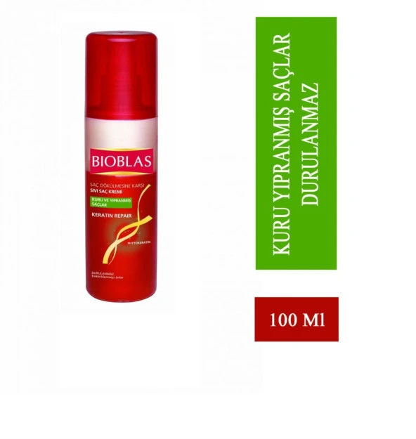 Bioblas Sıvı Saç Kremi Keratin Repair 100 Ml Kuru ve Yıpranmış Saçlar ürün görseli 1