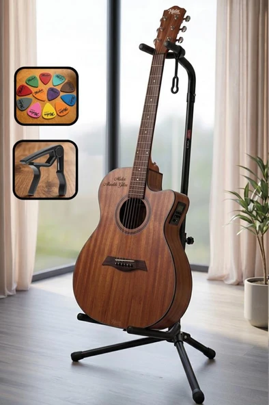 Lastvoice Gtr-01C Gitar Standı Sehpası + Capo + Pena Paketi ürün görseli 1