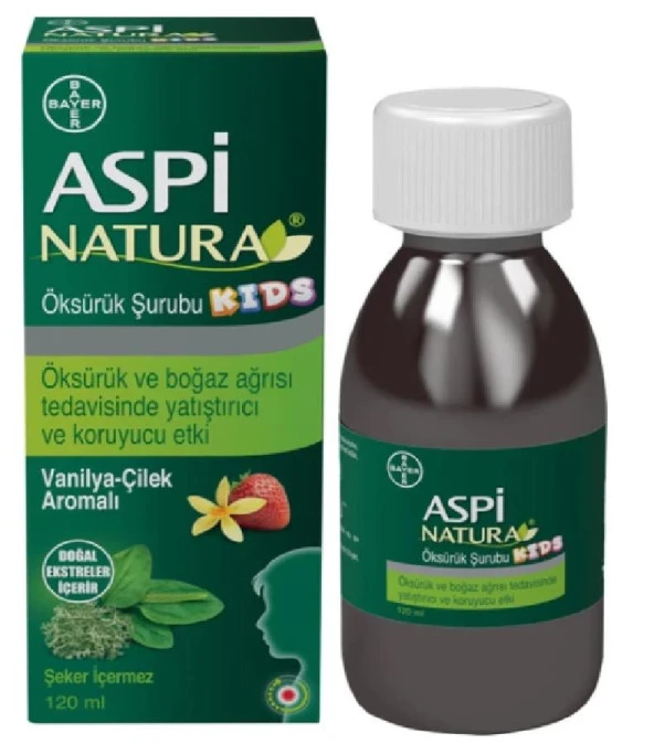 Aspinatura Kids Şurubu Vanilya ve Çilek 120 ml ürün görseli 1