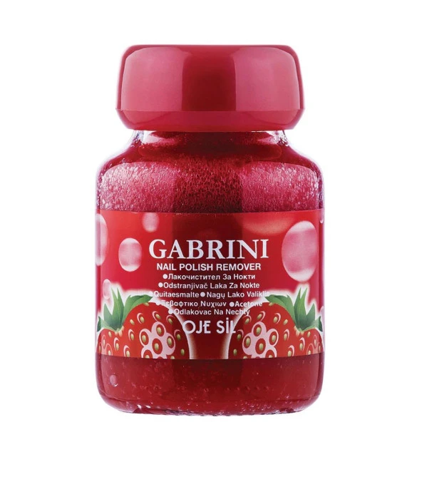 Gabrini Oje Sil Süngerli Cam Aseton 75 ml Çilek ürün görseli 1