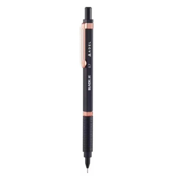 Adel Blackline Metal Gövdeli Versatil Kalem 0.7 Mm SİYAH-ROSE ürün görseli 1
