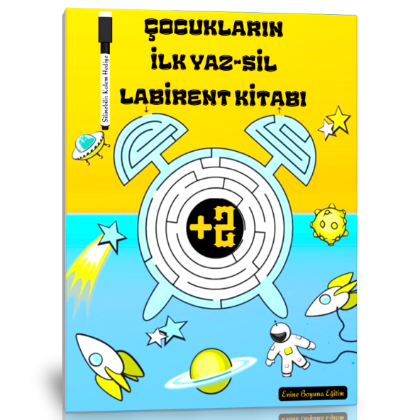 Çocukların İLK YAZ-SİL Labirent Kitabı (2 Yaş Üzeri Tüm Çocuklara) ürün görseli 1
