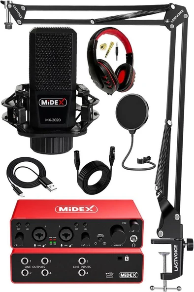 Midex Performans Paket-2 Stüdyo Ekipmanları Kayıt Seti ürün görseli 1