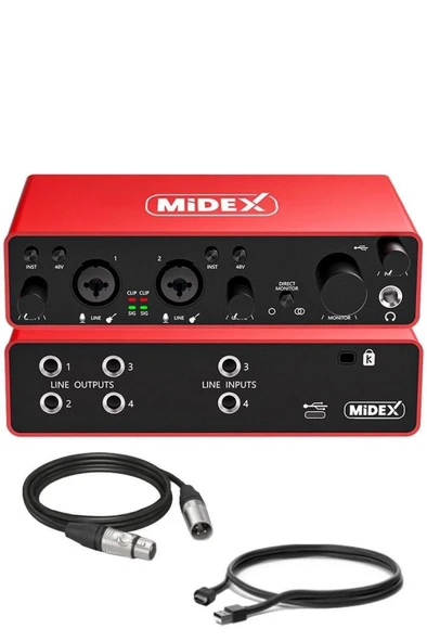Midex Performans Paket-2 Stüdyo Ekipmanları Kayıt Seti - Resim 3