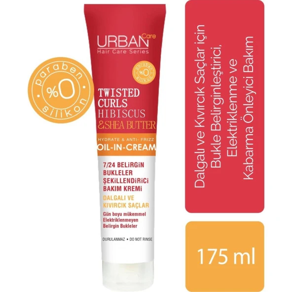 Urban Care Hibiscus Ve Shea Yağı Içeren Bukle Belirginleştirici Durulanmayan Bakım Kremi 175 ml ürün görseli 1