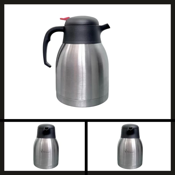 Uyguna-Yakala 1,5 Lt (png-1150p) Penguen Çift Kat Çelik Tombul Sürahi Termos-ERM.117 ürün görseli 1
