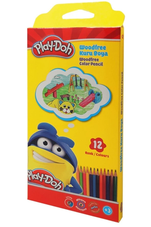 Play Doh Play-doh Woodfree Kuruboya (altıgen) 12li ürün görseli 1