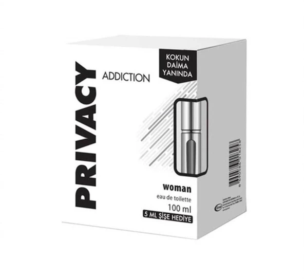 Privacy Addiction EDT 100 ml Bayan Parfüm + 5 Ml Doldurulabilir Sprey Hediyeli ürün görseli 1