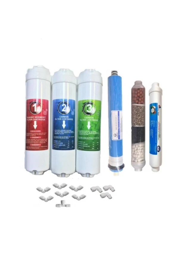Su Arıtma Cihazı 9 Aşamalı 6 Filtreli Set Mebranlı Mineral Filtreli Set ürün görseli 1