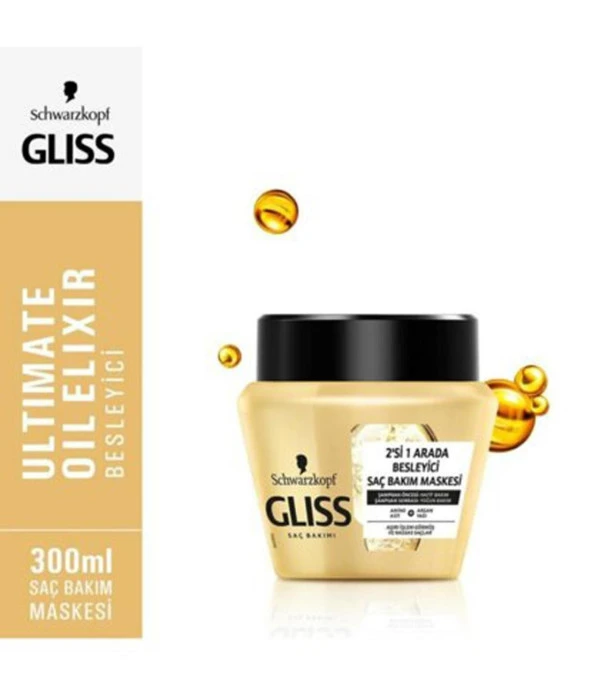 Gliss Saç Bakım Maskesi Ultimate Oil Elixir 300 Ml ürün görseli 1