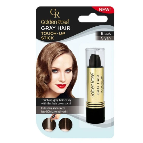 Golden Rose Stick Saç Beyazları Kapatıcı 01 Siyah GRAY HAIR Touch-Up Stick ürün görseli 1