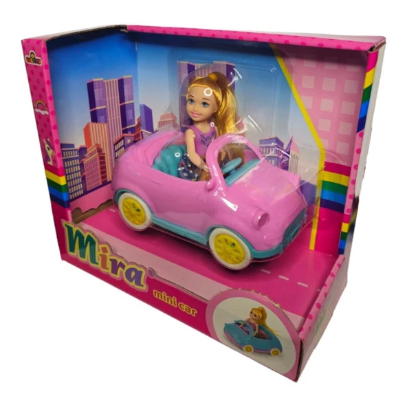 Galtoys Mira Bebekli Mini Car GLT-E406,Evcil Hayvanı ile Arabalı Oyuncak Bebek ürün görseli 1
